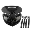 Motorcycle - Black Plastic Universal Street Fighter Headlight Fairing Indicators