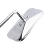 Cafe Racer Chopper Motorcycle Mirror w/ Clamp Chrome Rectangle (2000-2023)