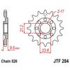 Honda TRX700XX Sportrax 14 Tooth Front Sprocket JT Sprockets (2008–2009)