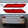 Honda Civic Sedan Rear Bumper LED Reflector Brake Tail Light Red Lens (13-15)
