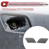 BMW X1 Silver Tone Front Left Right Washer Nozzle Cover Cap
