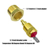 Car 12V Dual Electric Fan Relay Kit w/ Thermostatic Sensor
