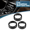 Jeep Wrangler JL JLU 2018-2022 Black 3 x Set Car Air Conditioner Knobs