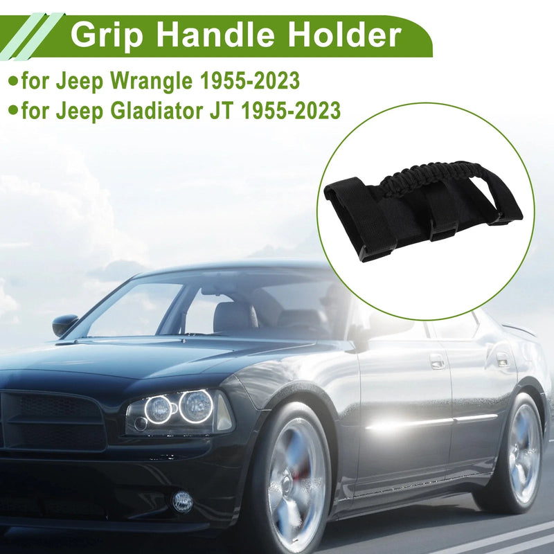 Jeep Wrangler (1955-2023) Black Roll Bar Grab Handles