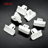 Vehicle White 20 pcs Front Bumper Cover Clip Retainer