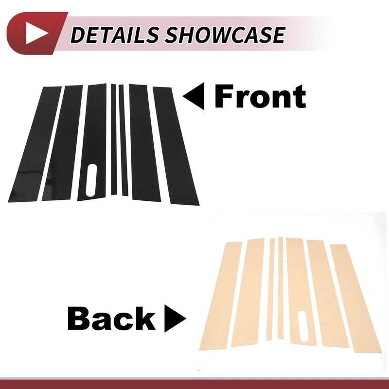 Ford Explorer Sport Trac (2001-2005) Black 7 Pcs Door Pillar Window Trim
