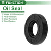 Oil Seal Rotary Shaft Seal NBR Rubber 22x48x10mm Black