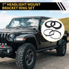 Jeep Wrangler 7 Inch Round Headlight Mounting Bracket Set (2007-2018)