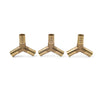 Fuel Water Gas Air Tubing Splicer 3 x Y-3 Way Brass Hose Barb Fitting
