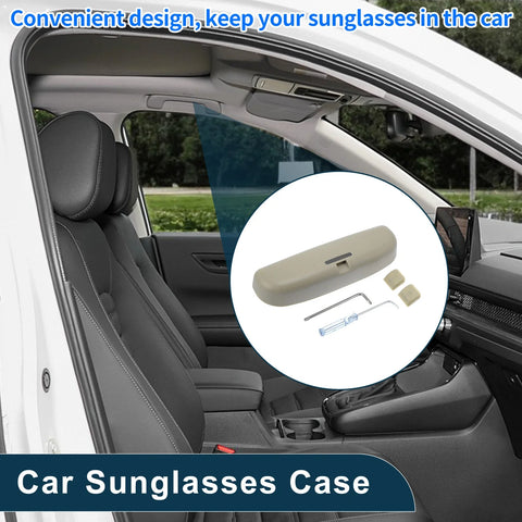 Ford Everest Eyeglasses Holder Storage Box Beige Sunglasses Case (2015-2021)