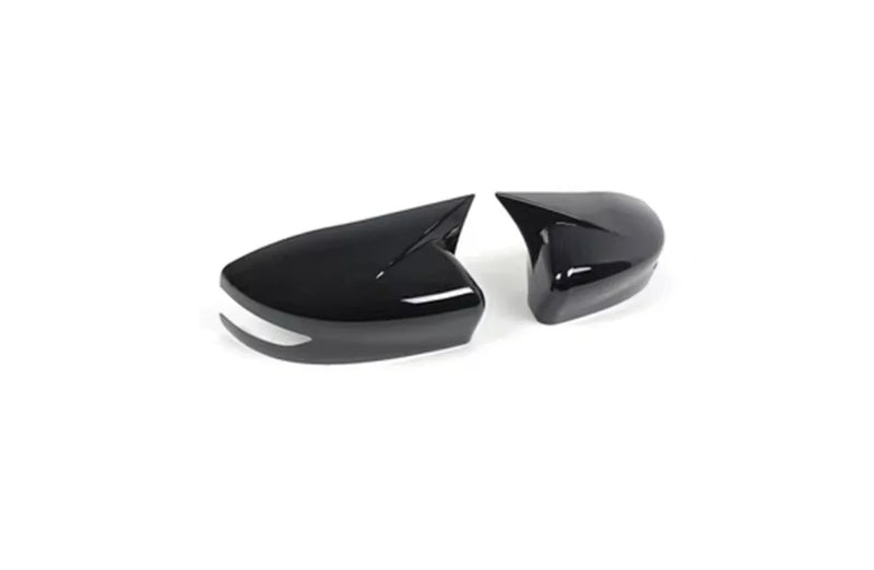 Nissan Sentra Glossy Black Ox Horn Rearview Mirror Lid Cover Trim (2013-2019)