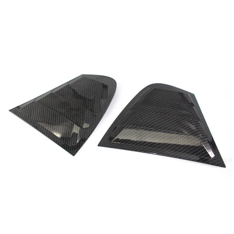 BMW 3-Series F30 2 x Carbon Fiber Quarter Window Louvers (2013-2018)