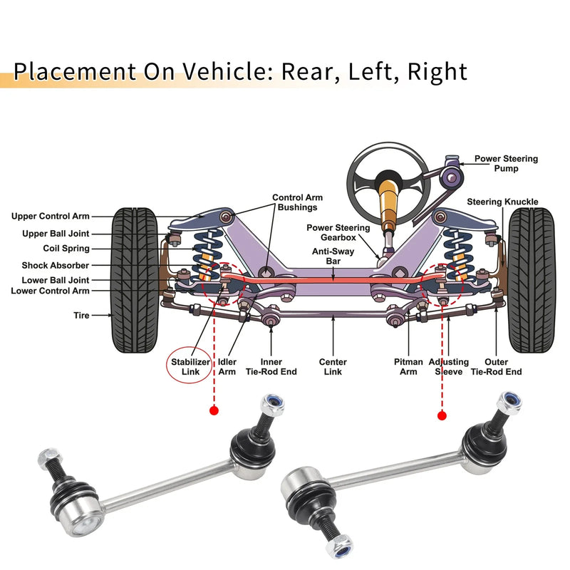 Honda Accord Rear Sway Bar Links (2008-2017)