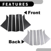 Chevrolet Impala (2014-2020) Carbon Fiber 6pcs Pillar Window Trim Cover