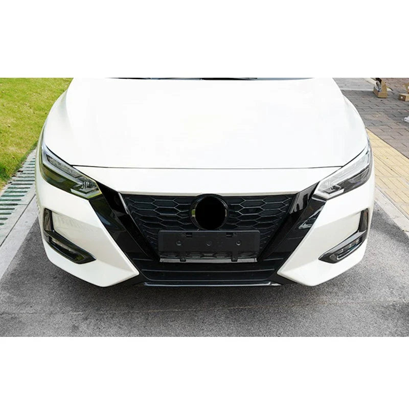 Nissan Sentra 3 x Gloss Black Radiator Grille Cover Trim (2020-2021)