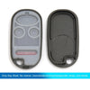 Honda Accord 4 Button Black Replacement Key Fob Shell Case