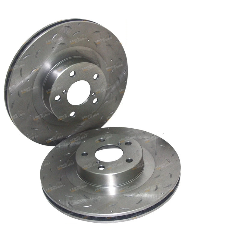 Subaru BRZ ZN6 RWD 4cyl FA20 2.0L Front Drilled Slotted Disc Brake Rotors
