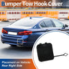 BMW 530i 530e 540i M5 Black Tow Hook Cover Rear Car Bumper