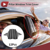 Toyota Allion 12 Pcs Car Door Pillar Window Trim Carbon Fiber (2021–2023)