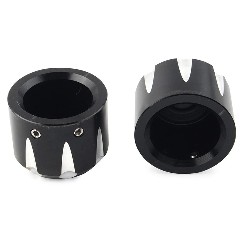 Harley Touring Road King Electra Glide CNC Front Axle Cap Nut Covers (2009-2023)