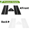 Chevy Silverado (2019-2024) Black 6 x Door Pillar Window Trim