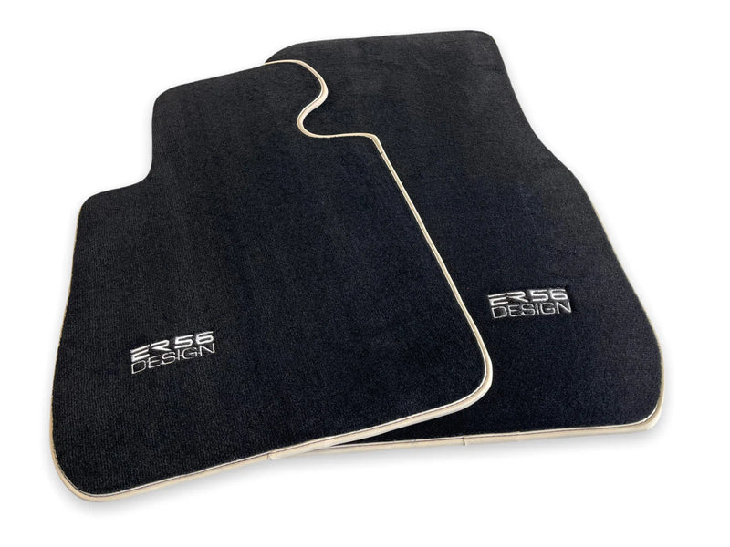 BMW 5 Series E39 Premium Black Beige Floor Mats (1996-2003)