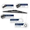 Jeep Compass 2 x Car Rear Windshield Wiper Blades (2007-2015)
