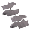 Hyundai Santa Fe 4 x Door Panel Armrest Gray Leather Lid Covers (2006-2012)