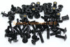 Kawasaki Ninja ZX-10R Aluminium noir Tête de fourche pare-brise (2008–2010)