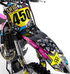 Kawasaki KLX 110 Custom Decal Kit RUSH Style (2000-2009)