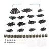 Kawasaki CNC Alloy Black Fairing Bolt Bodywork Screws Nuts