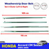 Weatherstrip Door Belt Set 4 LH+RH Fits Honda Accord CM5 4D Sedan 2003-05 D06
