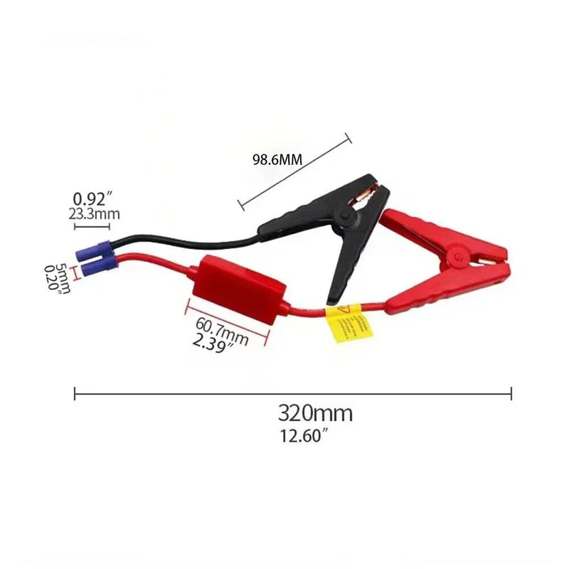 Car Battery Boost 12V Jump Starter Clip Cable