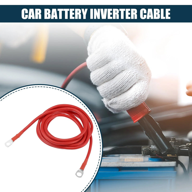 Car Marine 9ft 5/16-3/8 Red Battery Inverter Cable
