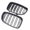 BMW 1 Series E81 E82 E87 E88 (2007-2013) Gloss Black 2 x Front Kidney Grille