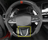 Cadillac CT4 ATS 2020-2023 Carbon Fiber U Shape Steering Wheel Cover Trim