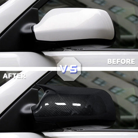 Mazda 3 Carbon Fiber / 2 x / Side Mirror Horn Cover Cap Trim (2003–2008)