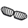 BMW X6 G06 X6M F96 Gloss Black Dual Slat Front Kidney Grille (2020-2023)