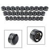 Harley 11mm Black CNC Inner Motor Bolt Topper Caps
