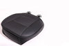 Sedan Driver Black PU Leather Front Seat Cushion Pad Cover