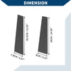 Acura TL (2009 - 2014) CF Pattern Black 4 x Door Pillar Window Trim
