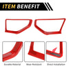 Jeep Wrangler JL JLU (2018-2024) - ABS Red A Pillar Speaker Cover Trim
