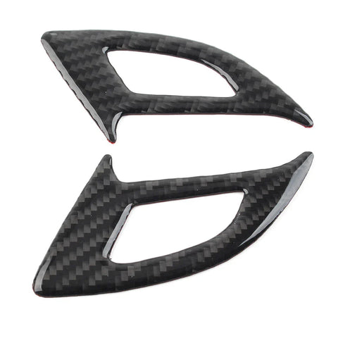 Chevrolet Equinox Carbon Fiber Black 2 x Car Door Switch Panel Covers (2017-2022)
