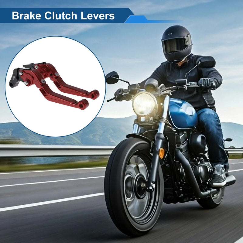 Suzuki GSXR150 (2017-2020) Solid Red Adjustable Brake Clutch Levers