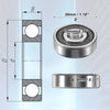Car 10 x 10x30x9mm Double Rubber Sealed Auto Deep Groove Ball Bearings