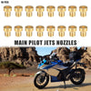 Motorcycle Main Jets M5x0.8 16pcs