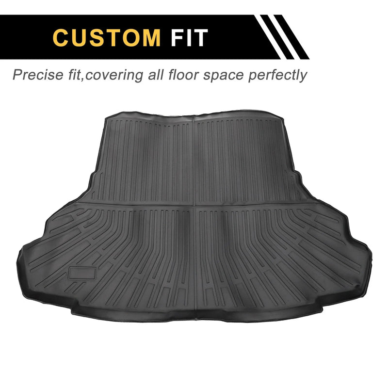 Ford Mustang 2015-2024 Stripe Pattern TPE Cargo Liner Rear Trunk Mat