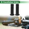 Motorcycle 7/8" 22mm Hand Grips Cover Handlebar TPU Black