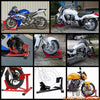Motorcycle Motorbike Garage Transport Red Front Tire Wheel Chock Stand
