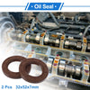 Oil Seal Seal Ring Rotary Shaft Seal FKM Rubber 32x52x7mm Brown 2 x Pcs